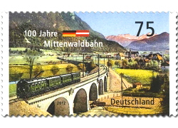 100 jahre Mittenwaldbahn Deutsche Post AG