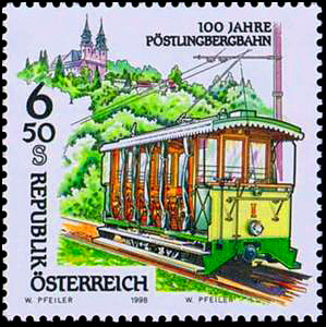 Sondermarke Pöstlingbergbahn