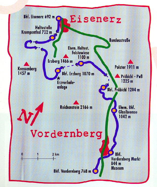 k-Streckenskizze Erzbergbahn
